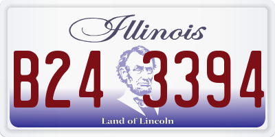 IL license plate B243394
