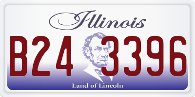 IL license plate B243396