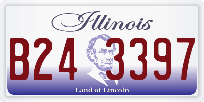 IL license plate B243397