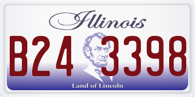IL license plate B243398