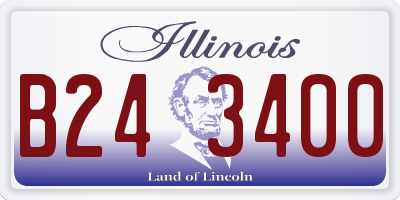 IL license plate B243400