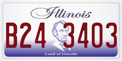 IL license plate B243403