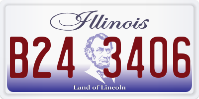 IL license plate B243406