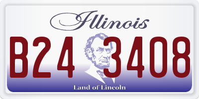 IL license plate B243408