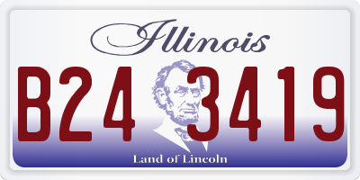 IL license plate B243419