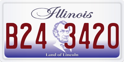 IL license plate B243420