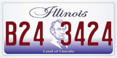 IL license plate B243424