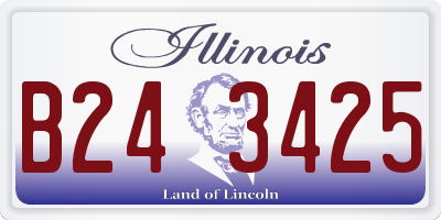 IL license plate B243425