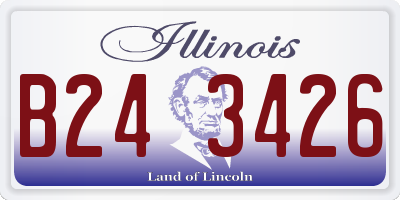 IL license plate B243426