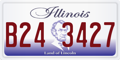 IL license plate B243427