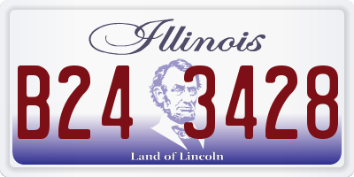 IL license plate B243428