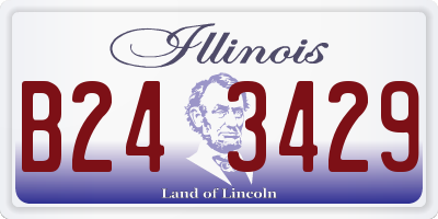IL license plate B243429