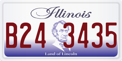 IL license plate B243435