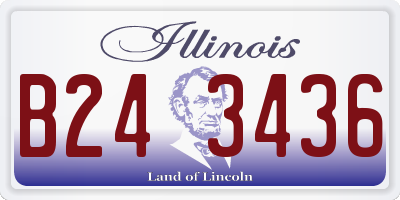 IL license plate B243436