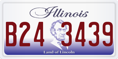 IL license plate B243439