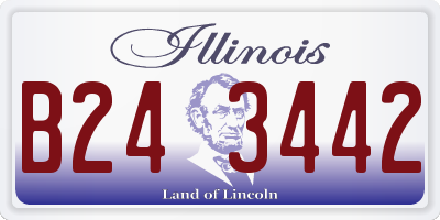 IL license plate B243442