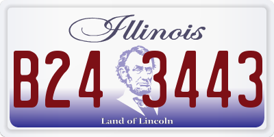IL license plate B243443
