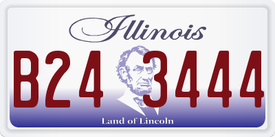 IL license plate B243444