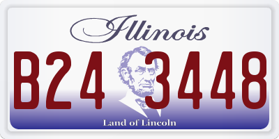 IL license plate B243448