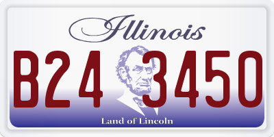 IL license plate B243450