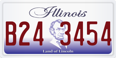 IL license plate B243454