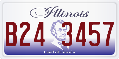 IL license plate B243457