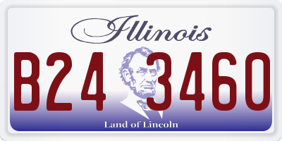 IL license plate B243460