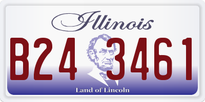 IL license plate B243461