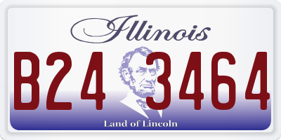IL license plate B243464