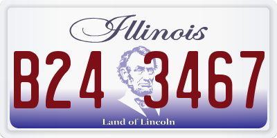 IL license plate B243467