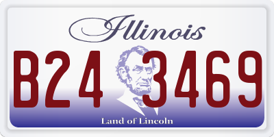 IL license plate B243469