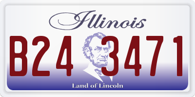 IL license plate B243471