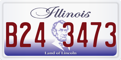 IL license plate B243473