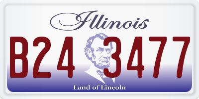 IL license plate B243477