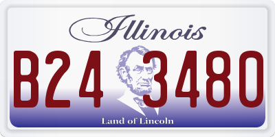 IL license plate B243480