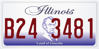 IL license plate B243481