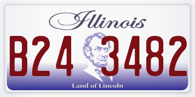 IL license plate B243482