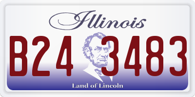 IL license plate B243483
