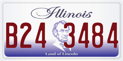 IL license plate B243484