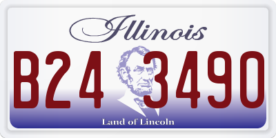 IL license plate B243490