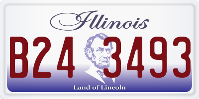 IL license plate B243493