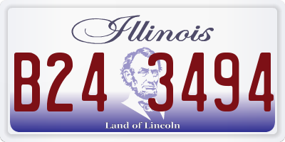 IL license plate B243494