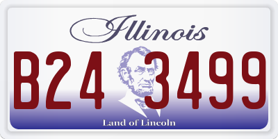 IL license plate B243499