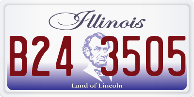 IL license plate B243505