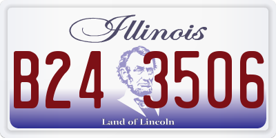 IL license plate B243506
