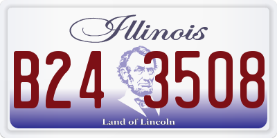 IL license plate B243508