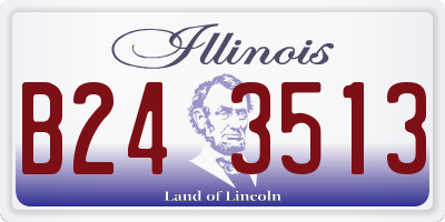 IL license plate B243513