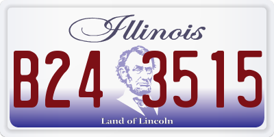 IL license plate B243515