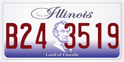 IL license plate B243519