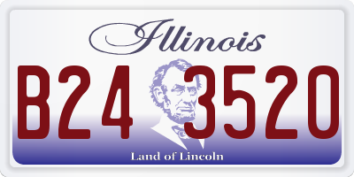 IL license plate B243520